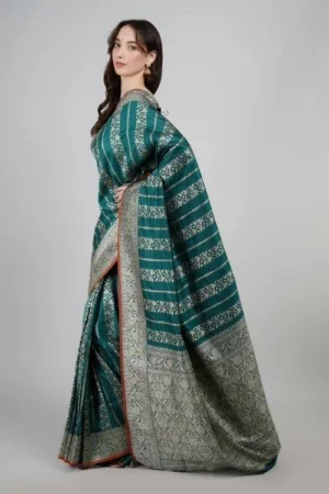 Green Banarasi Silk Saree